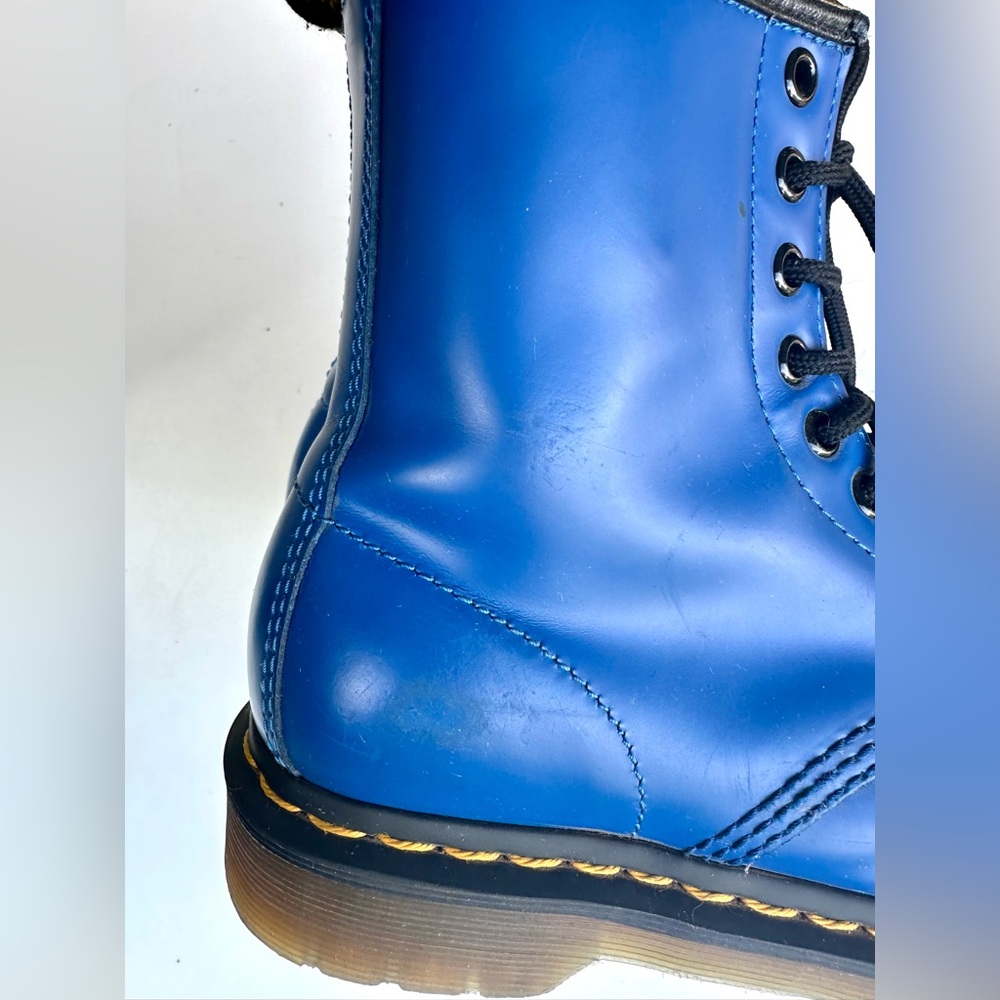 Dr. Martens Blue 1460 Lace-Up Leather Boots, size 5 women, 4 men - Picture 9 of 14